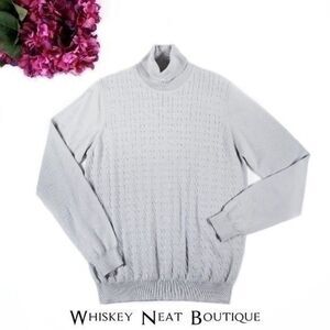 Alan Flusser Men's Turtleneck Sweater Gray Small - NWOT  8 0086